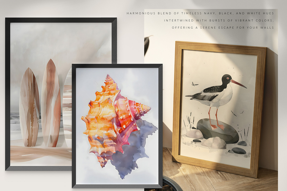 Coastal Wall Gallery Posters, a Graphic by SunnyAfternoons (Photo 5 of 14)