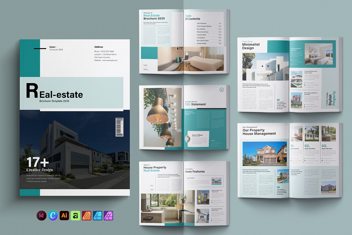 Real Estate Magazine Brochure, a Brochure Template by NorthPeak (Photo 1 of 8)