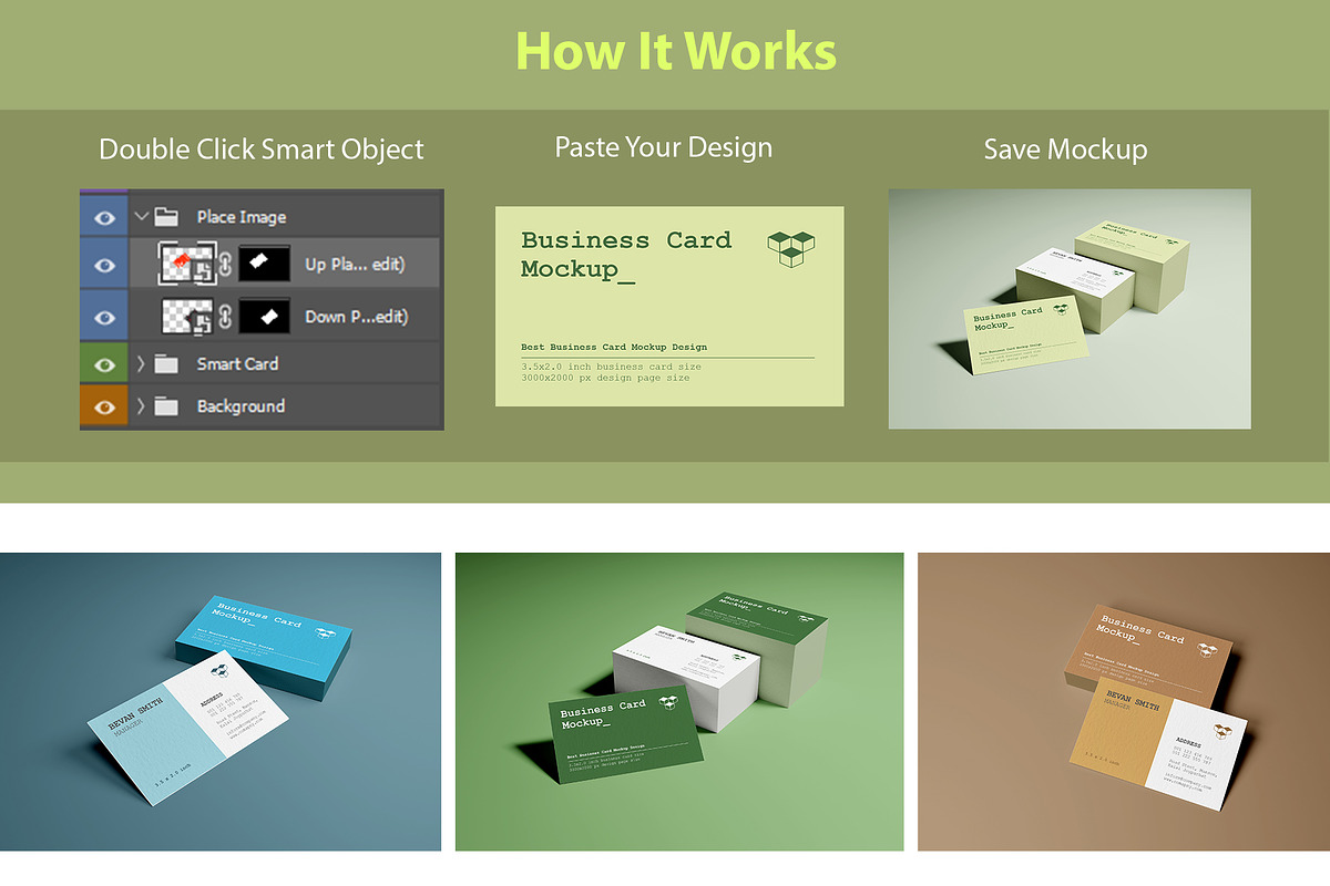 Business Card Mockups, an Advertising Mockup by alimran24 (Photo 3 of 14)