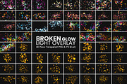 Photoshop Broken Glow Light Overlay, a Brush Add-On by MRI STUDIO (Thumbnail 1 of 21)
