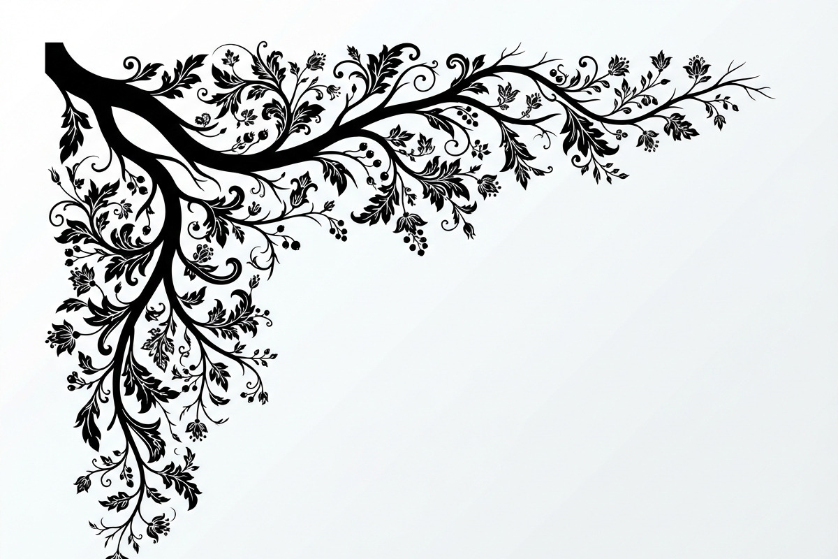 50 Tree Branch Corner Silhouette, a Decorative Illustration by Amazin_art (Photo 22 of 46)