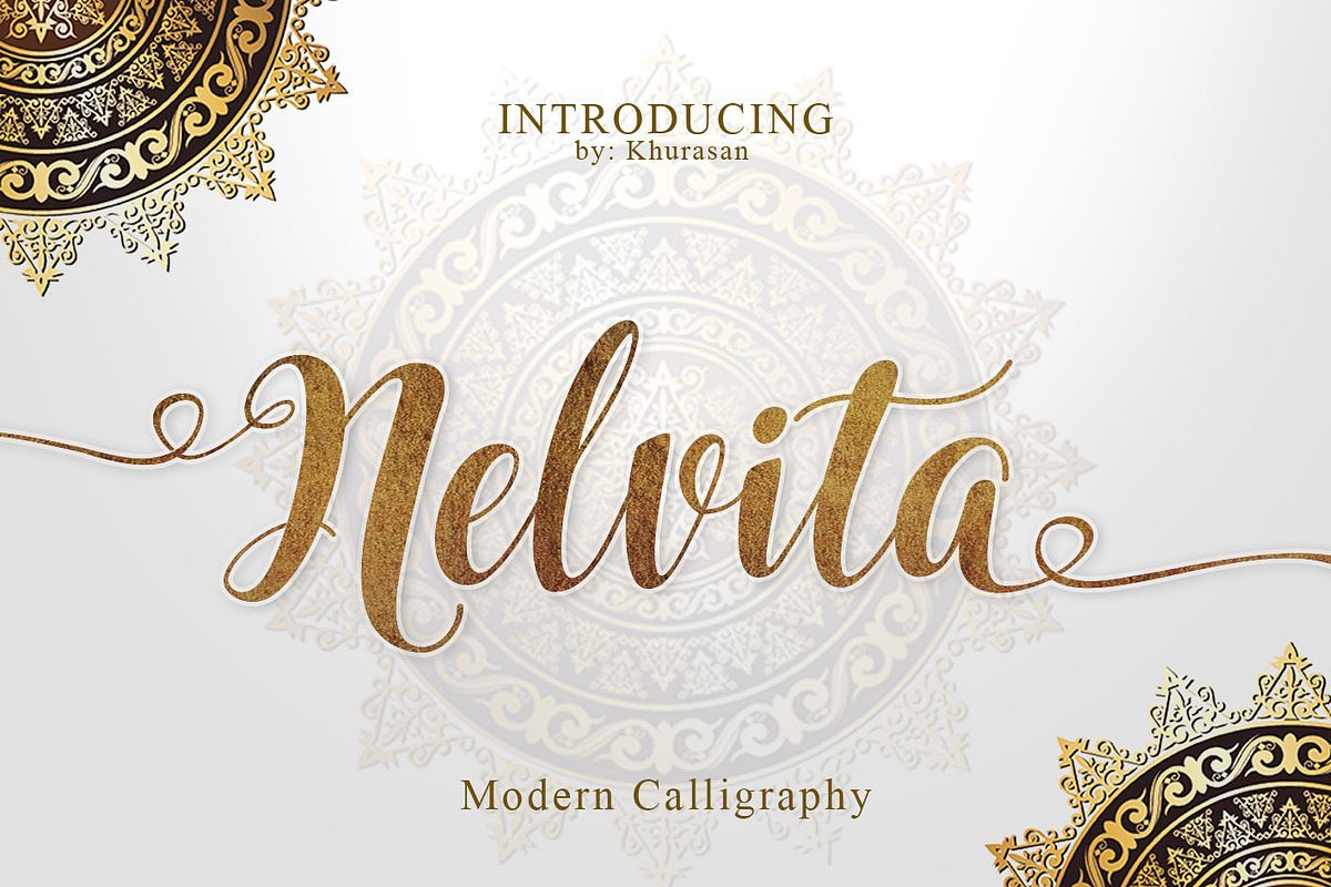Nelvita Script (Duo Font + Extra)