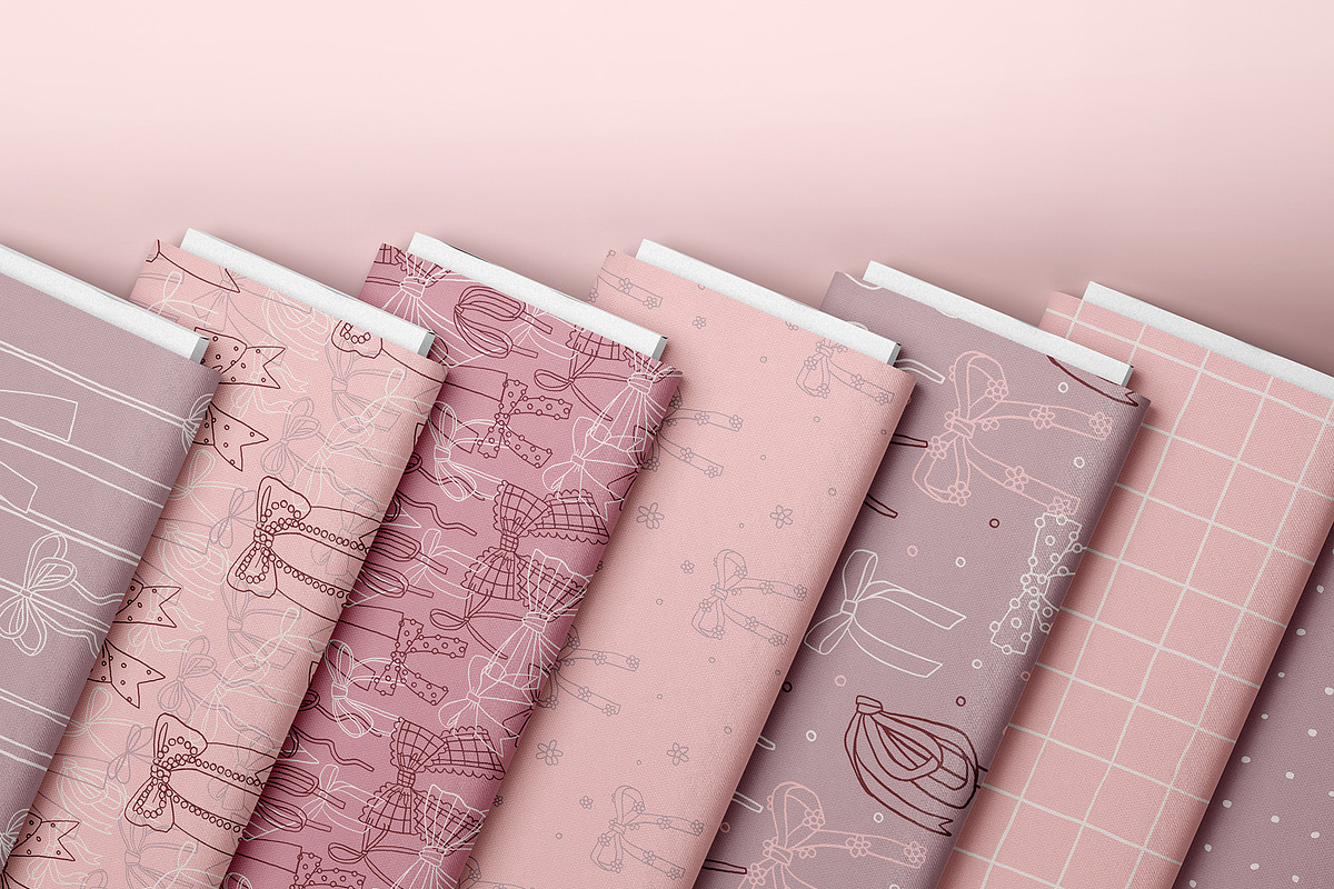 Сoquette patterns & bows, a Pattern Graphic by Cute vector (Photo 4 of 7)