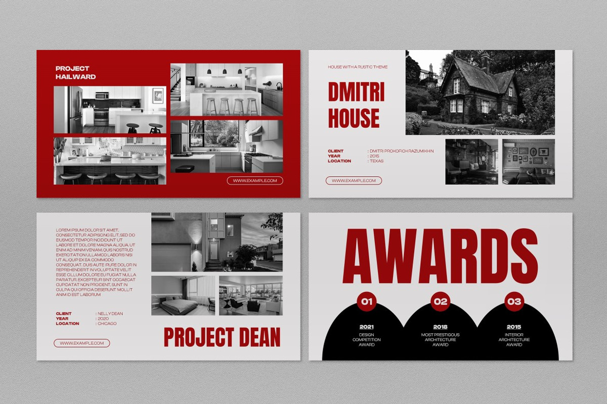 Red Gothic Architecture Power Point, a Presentation Template by graphicook (Photo 4 of 5)