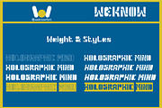 Holographic Mind font, a Font by weknow (Thumbnail 7 of 8)