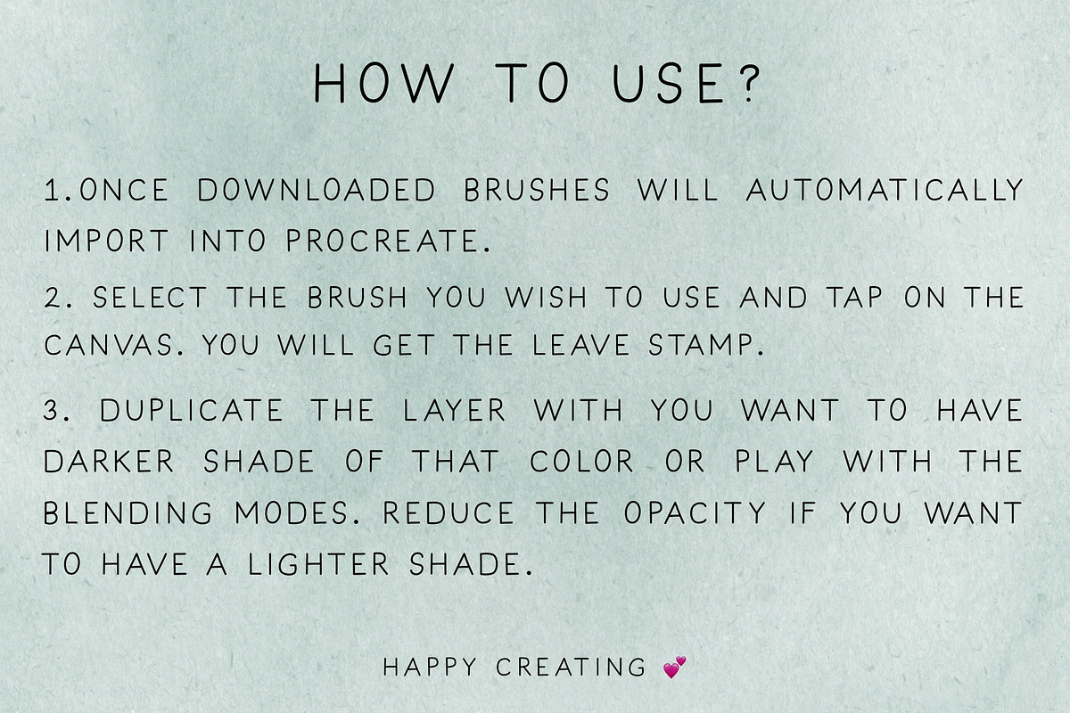 Procreate Watercolor leaves Stamps, a Shape Add-On by BohoCalligraphy (Photo 3 of 3)