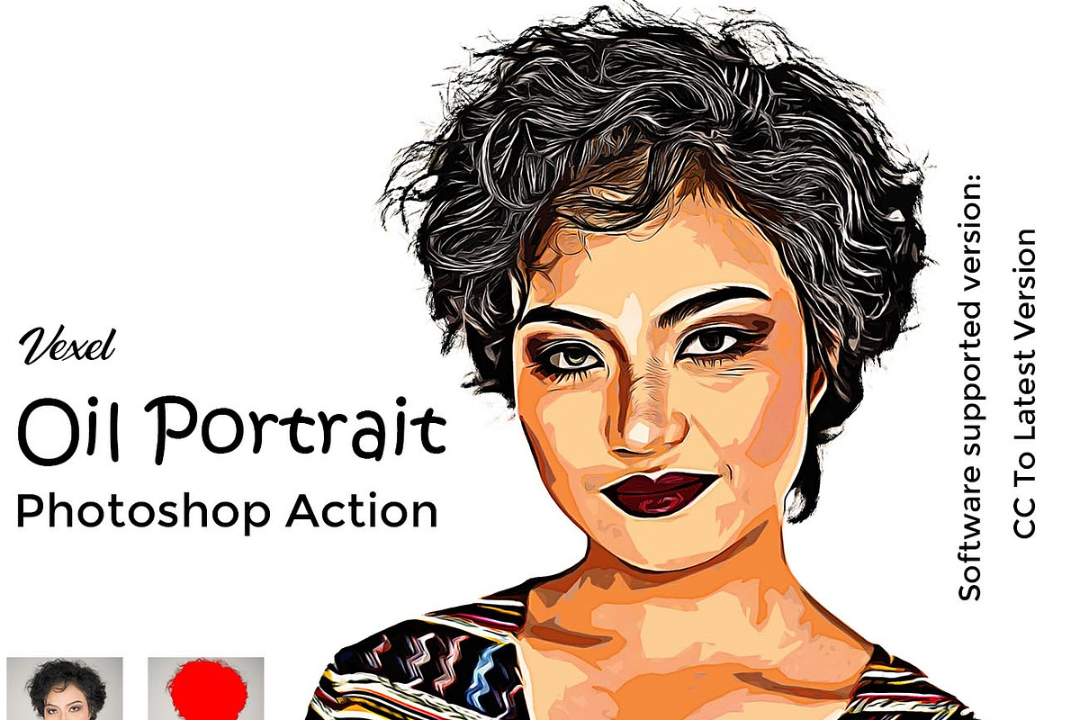 Oil Paint Effect Ps Action Bundle, an Action Add-On by Studio Retouch (Photo 7 of 21)
