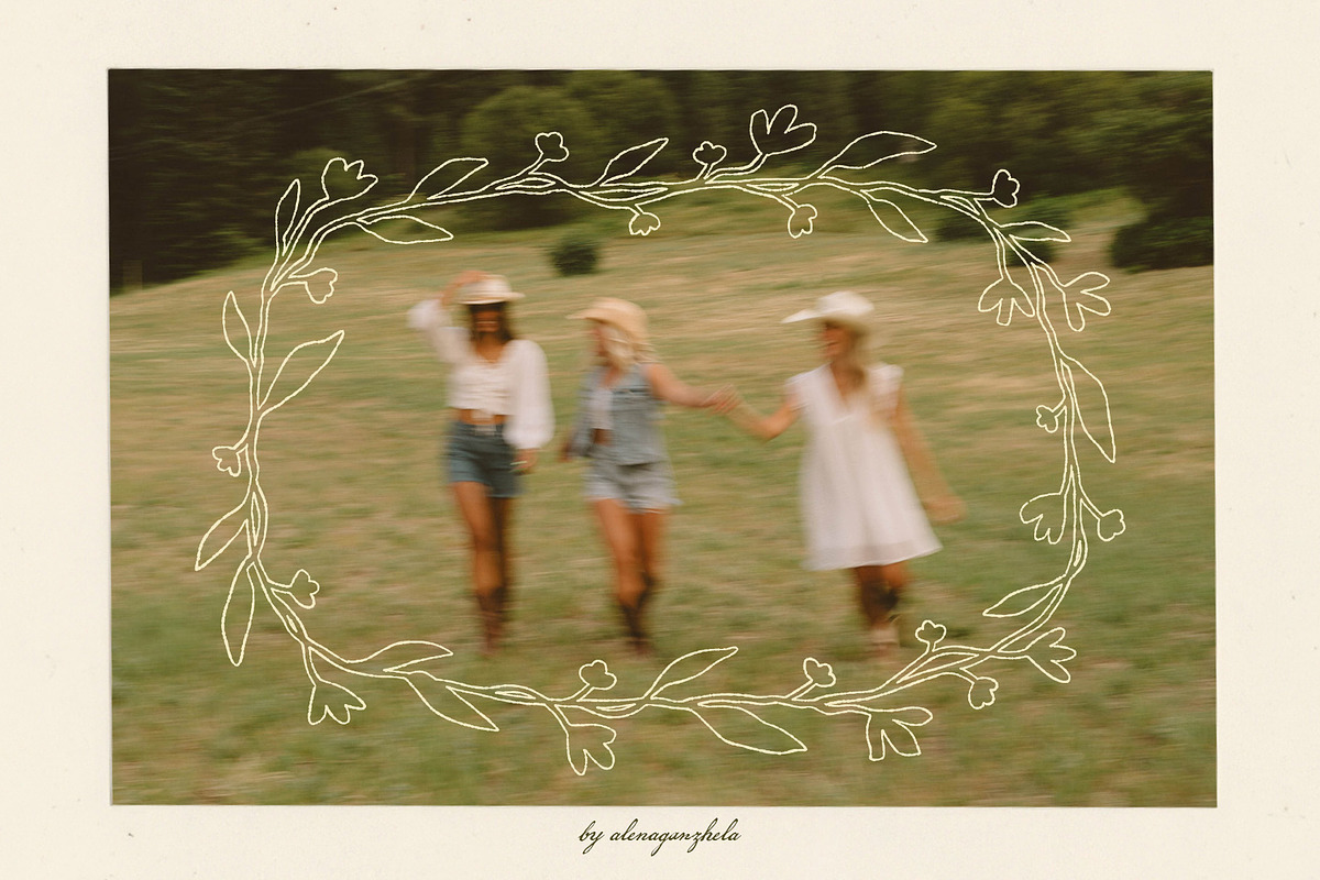 Once Upon a Frame: hand-drawn frames, an Object Graphic by alenaganzhela (Photo 9 of 13)