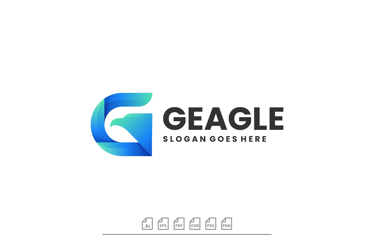 Logo G eagle Gradient Colorful Style, a Branding & Logo Template by ARIF22GANTENG