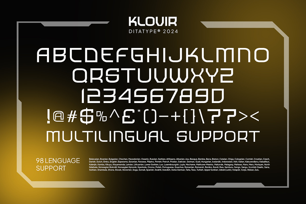Klovir, a Symbol Font by Ditatype (Photo 9 of 11)