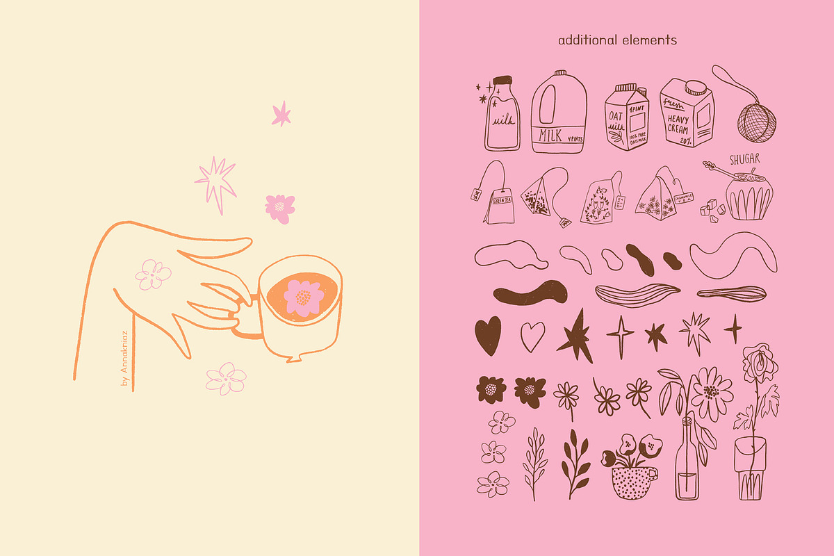 About Coffee and Tea, a Food Illustration by Annakniaz (Photo 13 of 15)