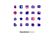 6 Styles User Interface Icon Pack, a Duotone Icon by hafizhhapis (Thumbnail 6 of 7)