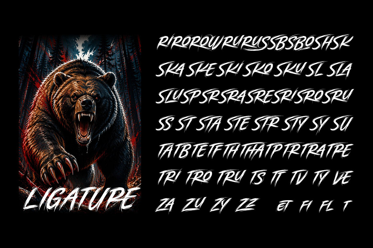 Brutally Ursa Typeface, a Script Font by alit design (Photo 19 of 20)
