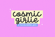 Cosmic Girlie | Cute Trendy Font, a Script Font by KA Designs (Thumbnail 1 of 11)