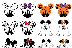 Disney Halloween, Mickey Mouse Svg