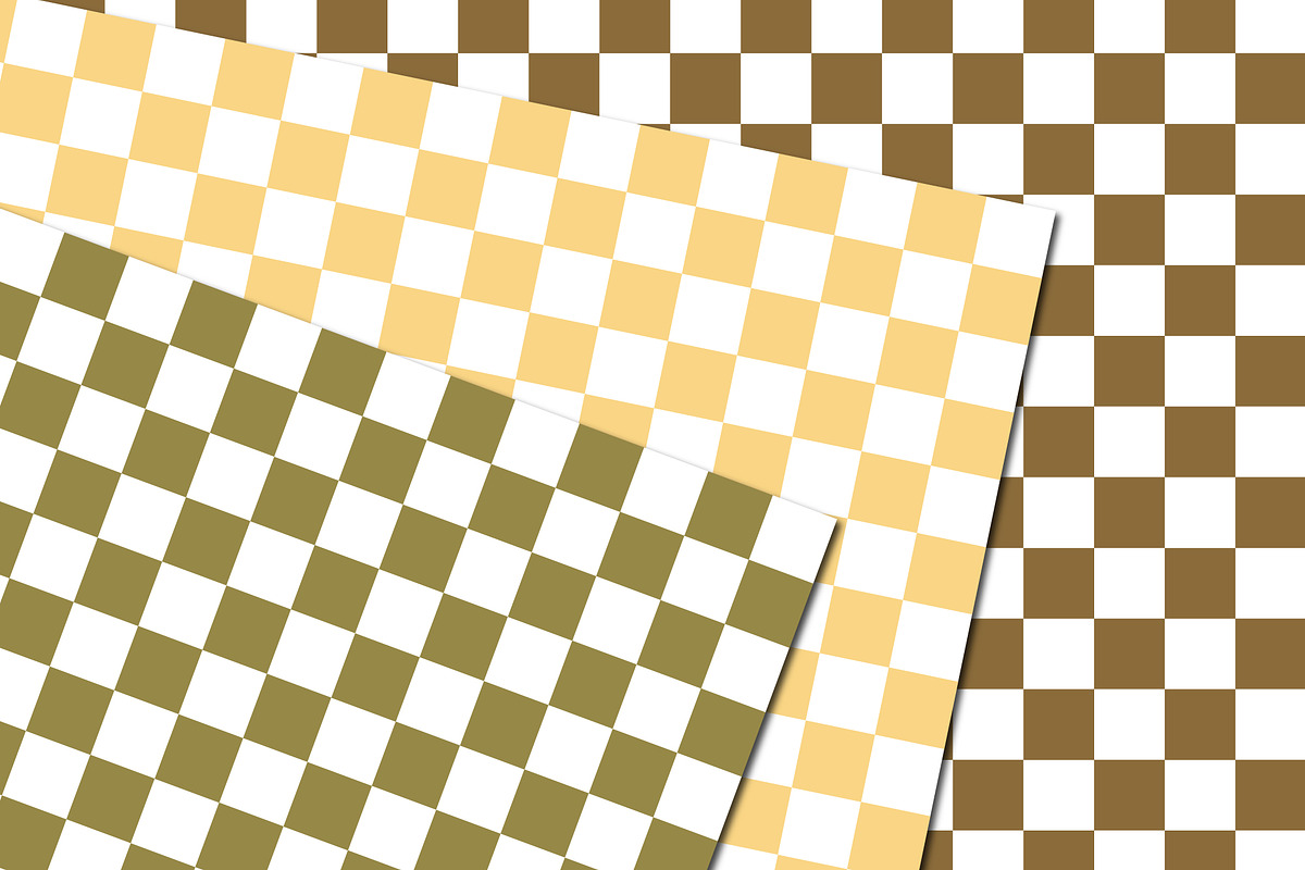Autumn Checkerboard Patterns, a Pattern Graphic by Patterns for Dessert