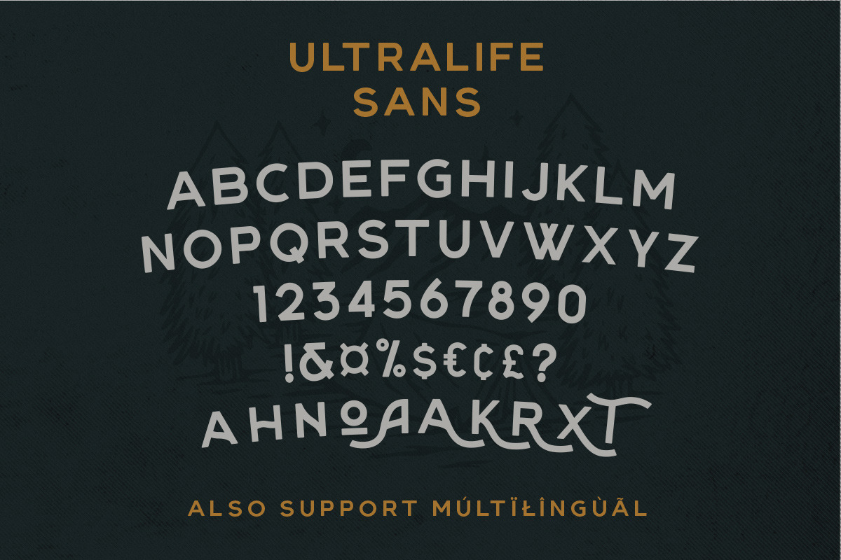 Ultralife Typeface preview 4