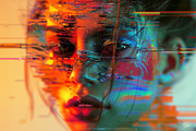 90 Glitch faces, a Person Illustration by Handmadefont (Thumbnail 50 of 94)