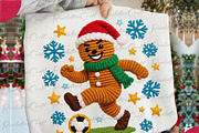 Yarn Crochet Gingerbread Man PNG, an Illustration by OK Design (Thumbnail 1 of 4)