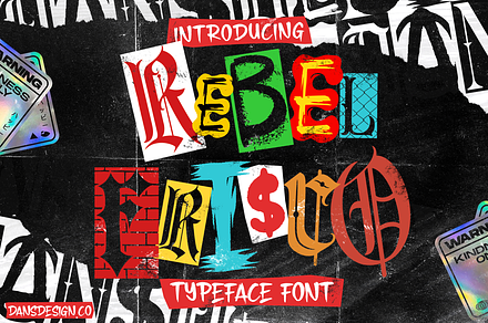 REBEL FRISCO Graffiti Urban Y2k Font, a Blackletter Font by dansdesign