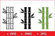 Stylized Bamboo Vector Design, a Solid Icon by Artonix (Thumbnail 1 of 2)