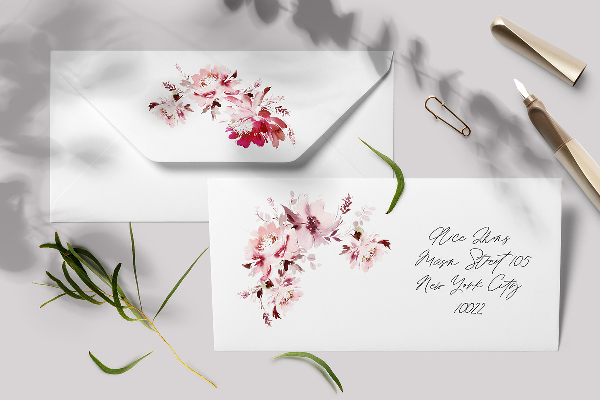 Golden Alphabet Floral Illustration, a Decorative Illustration by Karma (Photo 2 of 11)