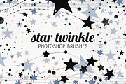 Twinkle Stars photoshop brushes, a Brush Add-On by Studio-Charlie (Thumbnail 1 of 2)