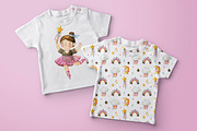 Watercolor cute ballerina. Girl set., an Illustration by babenkoirusa (Thumbnail 10 of 10)