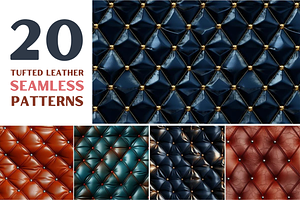 Tufted Leather Seamless Patterns