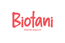 Biotani Handwriting Playful Font