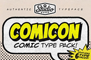 Comicon | Comic Type Pack!, a Sans Serif Font by StudioWorks (Thumbnail 1 of 10)