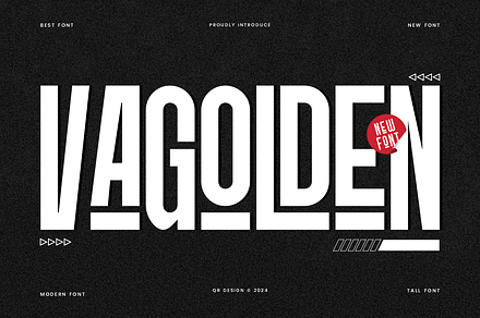 Vagolden - Modern Condensed Sans, a Sans Serif Font by QR Design Studio