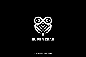 SUPER CRAB, a Branding & Logo Template by mwh_design
