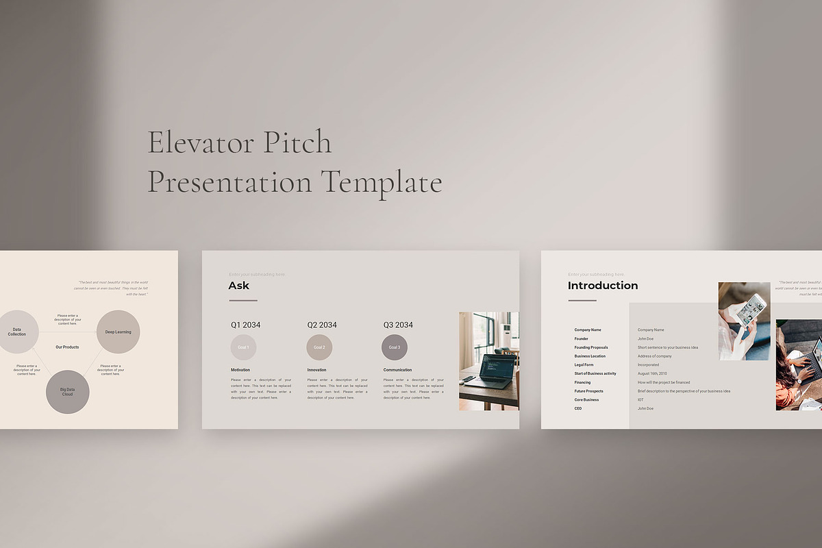 Elevator Pitch Presentation Template, a Presentation Template by CreativityForest (Photo 3 of 7)