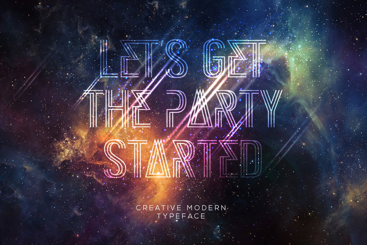 Great party52 typeface