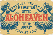 Aloheaven Vintage Label Font, a Serif Font by JumboDesign (Thumbnail 1 of 5)