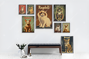 20 Types Of Cats Wall Art Poster Set, a Decorative Illustration by Genius Graph (Thumbnail 2 of 3)
