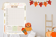 Fall habit tracker and planner, a Stationery Template by digital.incubator.yum (Thumbnail 3 of 3)
