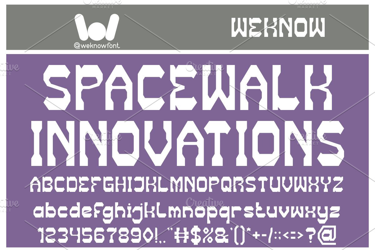 Mission Timeline font, a Font by weknow (Photo 3 of 8)