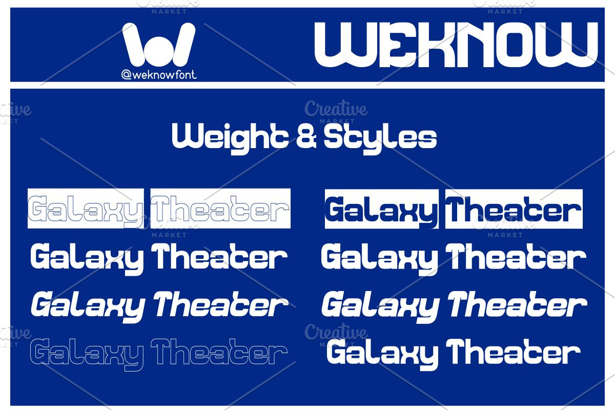 Galaxy Theater font, a Sans Serif Font by weknow (Photo 7 of 8)