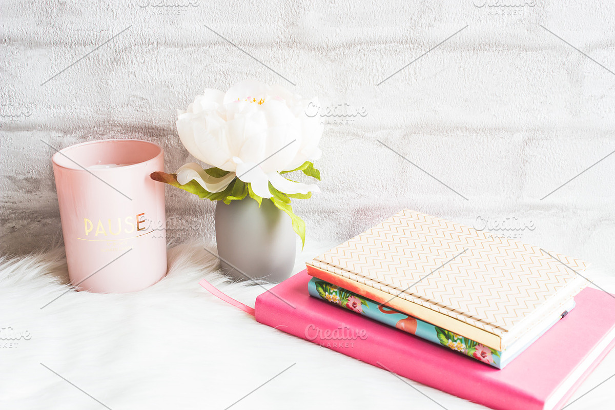 Feminine Styled Scene, a Background Graphic by Rose Wine Aesthetic