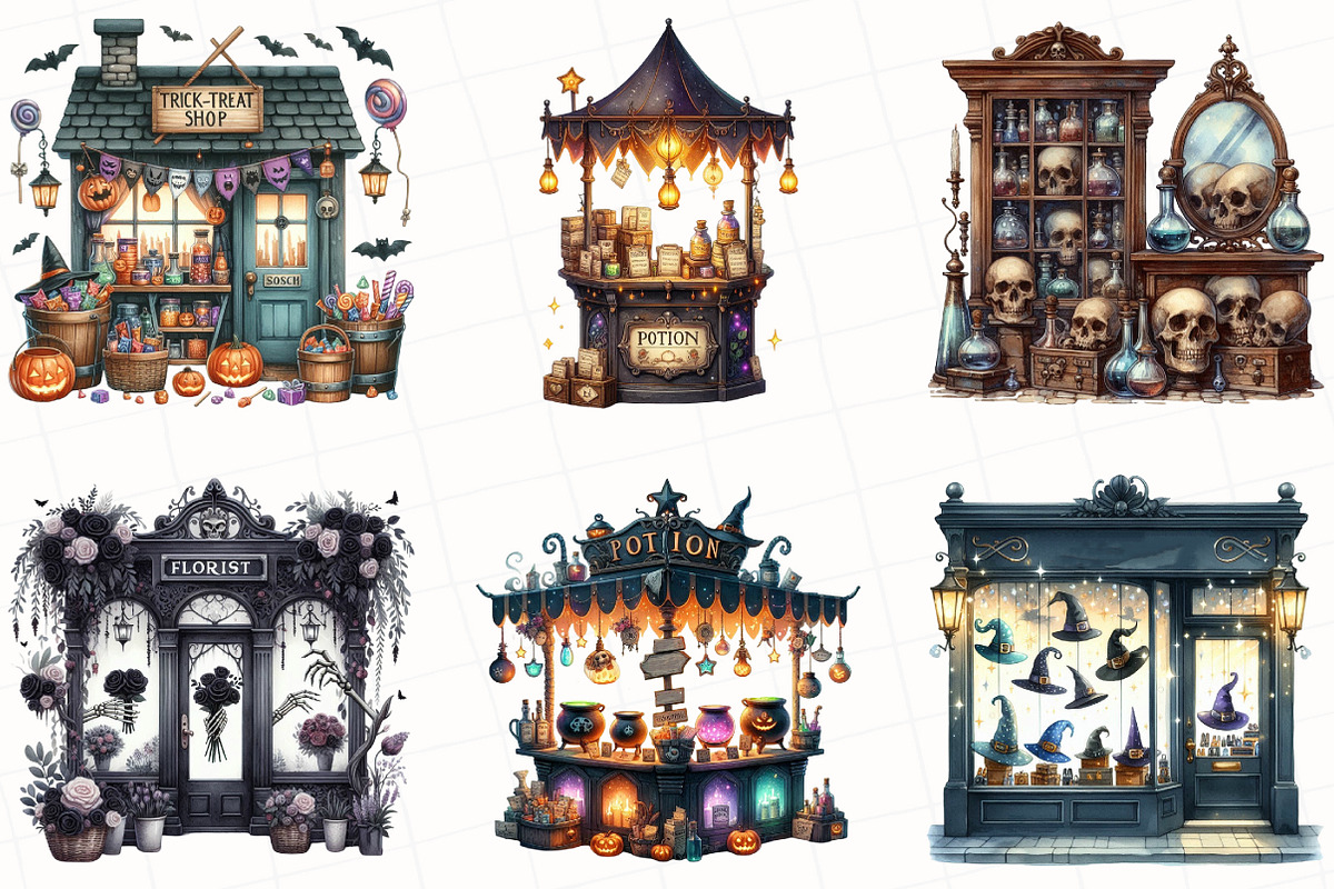 Halloween Storefront Sublimation, an Illustration by OK Design (Photo 2 of 5)