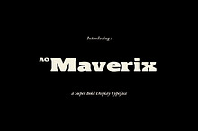 AO Maverix - Display Typeface