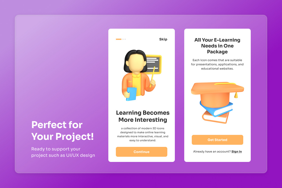 E-Learning & Online Course 3D Icon, an Education Illustration by twinstd (Photo 4 of 7)