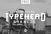 Typehead Industrial Stencil | Font, a Sans Serif Font by Headfonts (Thumbnail 1 of 9)
