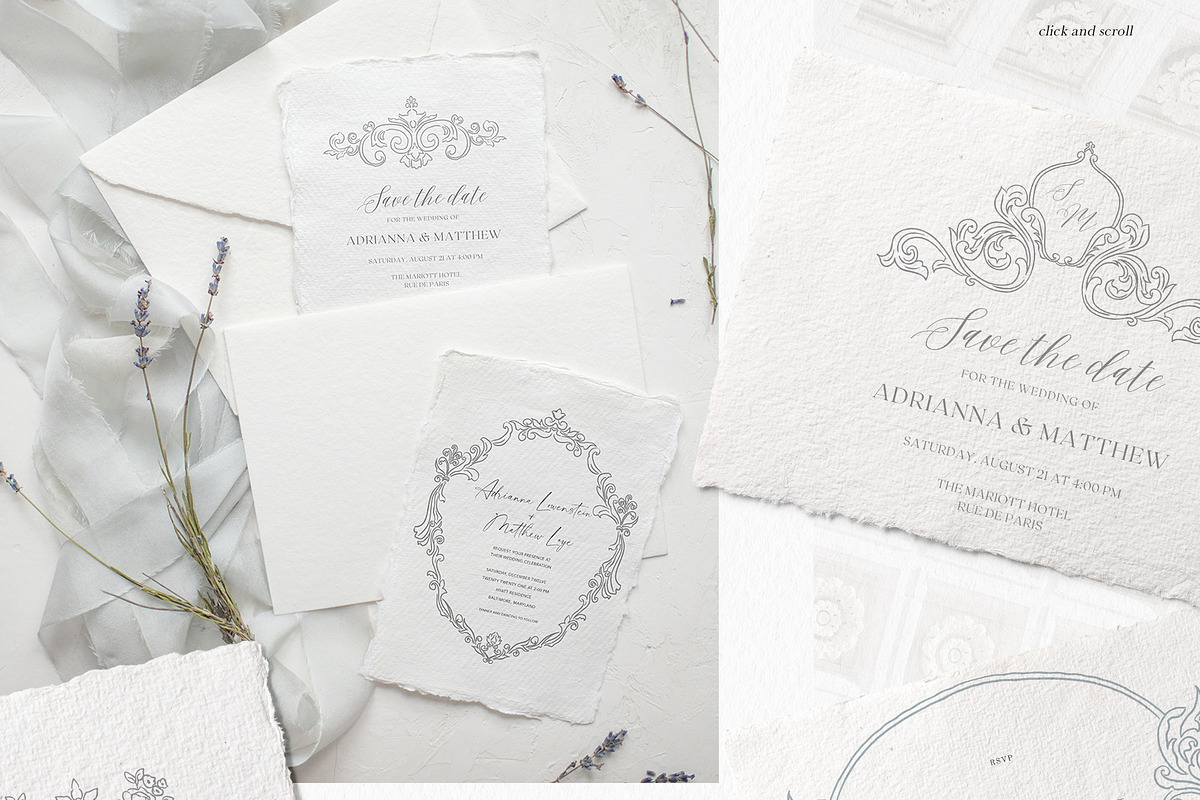 Ornamental Wedding Frames & Crests, an Illustration by Backyard Rose (Photo 3 of 11)