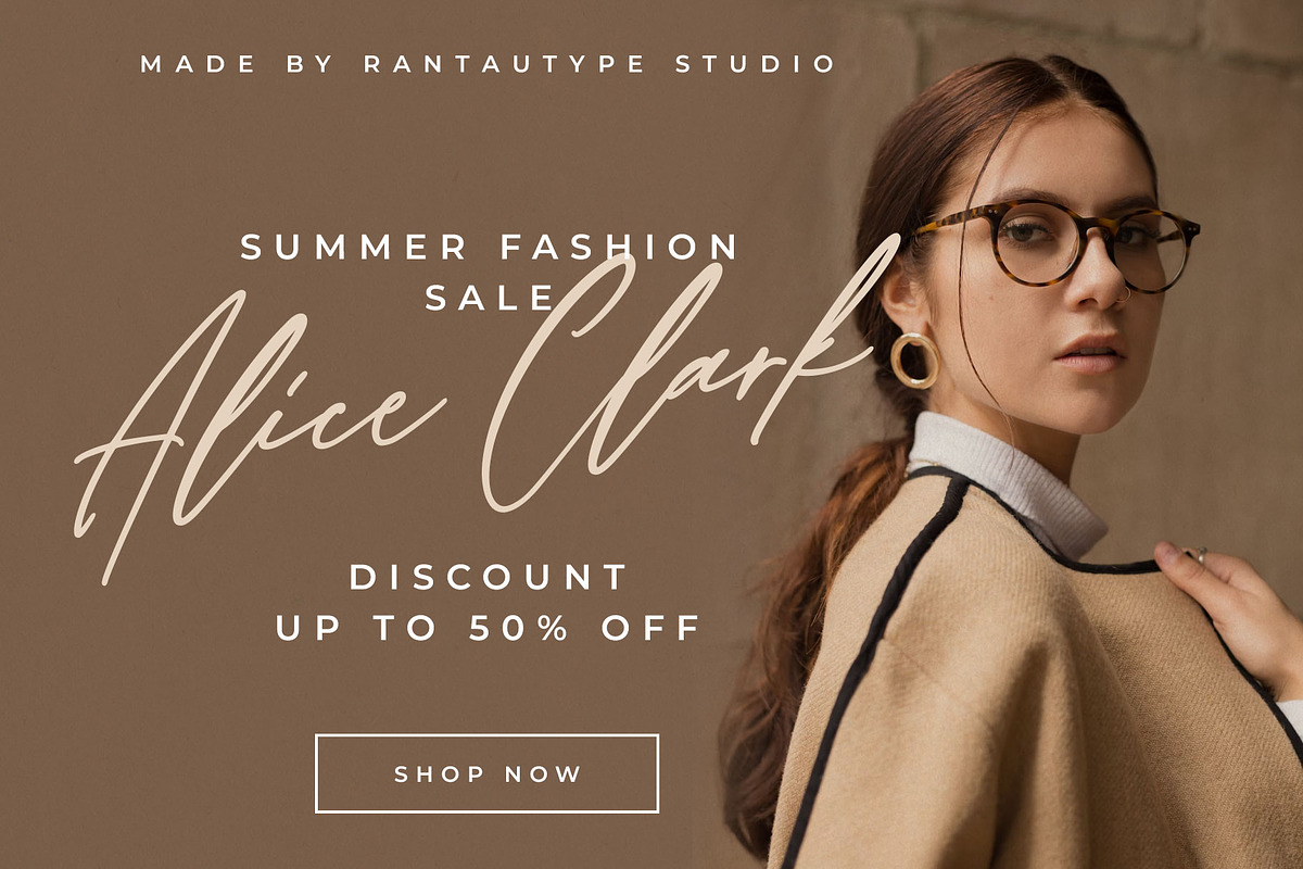 Renalika Modern Script Font, a Script Font by RantautypeStudio (Photo 12 of 15)