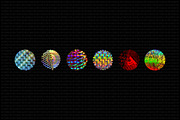Holographic Sticker Pack, a Texture Graphic by dbdslondon (Thumbnail 5 of 7)