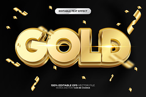 Gold 3D Editable Text Effect Style, a Layer Style Add-On by Md Jahidul99
