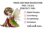 Whimsical Christmas Fairy Clipart, an Illustration by OK Design (Thumbnail 4 of 6)